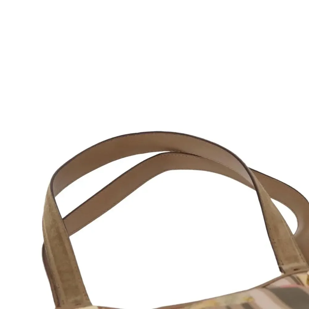 Salvatore Ferragamo Nylon Tote Bag Beige